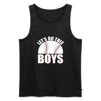 Let's do this Boys - Men's Premium Organic Tank Top - black - Front - AI Model Male 178 light (178cm)