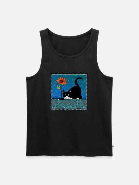 Chat - Débardeur bio Premium Homme - noir