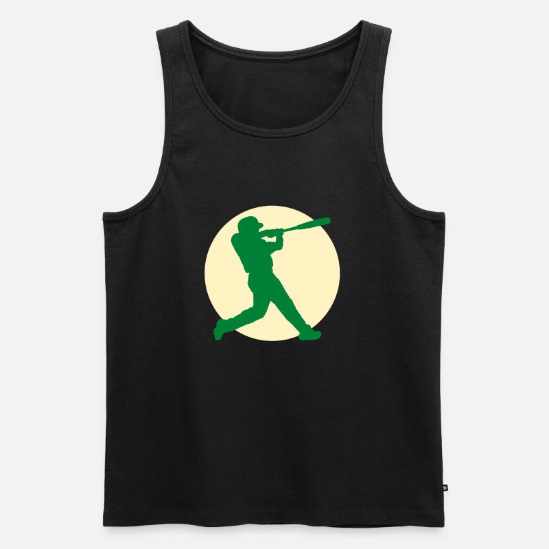 Baseball Design - Männer Premium Bio Tank Top - Schwarz