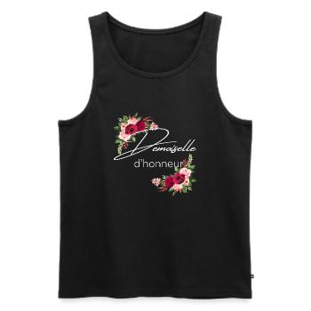Demoiselle d’honneur - Débardeur bio Premium Homme - noir - Devant - AI Model Male 178 light (178cm)