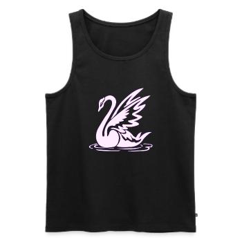 Tattoo element vector tattoo Body art swan - Men's Premium Organic Tank Top - black - Front - Michal (187cm)