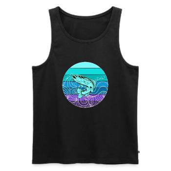 Spring fish - Men's Premium Organic Tank Top - black - Front - Michal (187cm)
