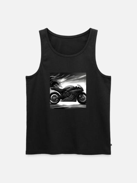 Motorrad - Männer Premium Bio Tank Top - Schwarz
