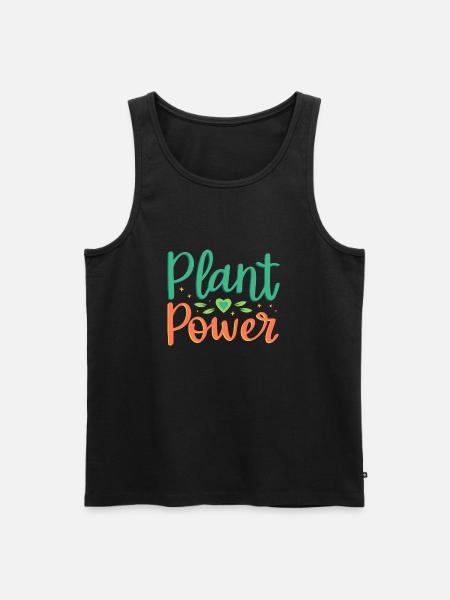 Power of plants - Men's Premium Organic Tank Top - black