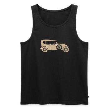 Ancienne voiture classique Design pour un fan de voiture ancienne - Débardeur bio Premium Homme - noir - Devant - AI Model Male 178 light (178cm)