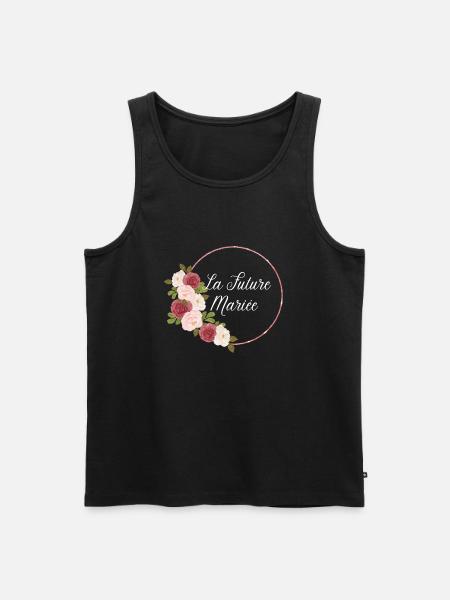 La future mariée floral - Débardeur bio Premium Homme - noir