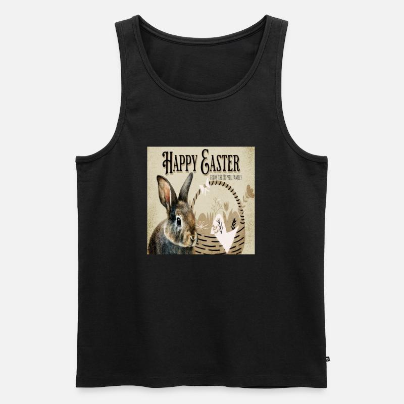 Frohe Ostern - Männer Premium Bio Tank Top - Schwarz