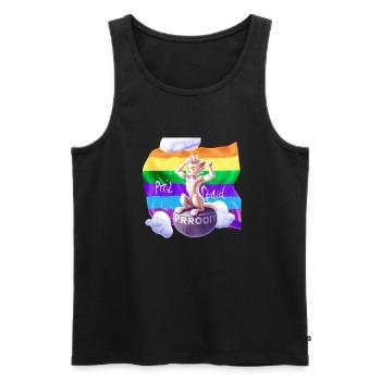 Pride mal anders - Männer Premium Bio Tank Top - Schwarz - Vorne - Michal (187cm)