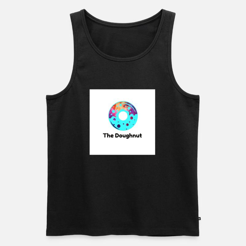 The Doughnut - Männer Premium Bio Tank Top - Schwarz