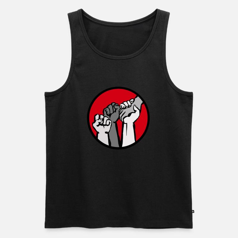 Fäuste3C - Männer Premium Bio Tank Top - Schwarz