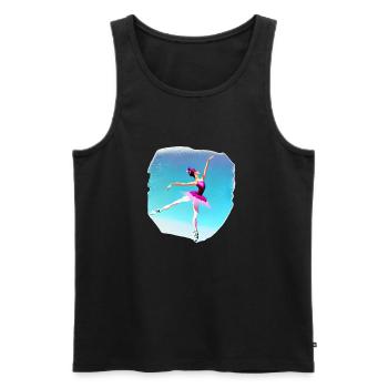 Dancer Ballet Gift Dance Ballerina Dance Class - Men's Premium Organic Tank Top - black - Front - Michal (187cm)