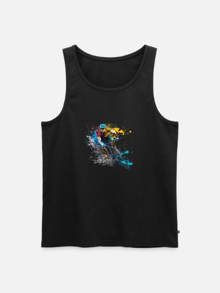 Cyclist - Men's Premium Organic Tank Top - black