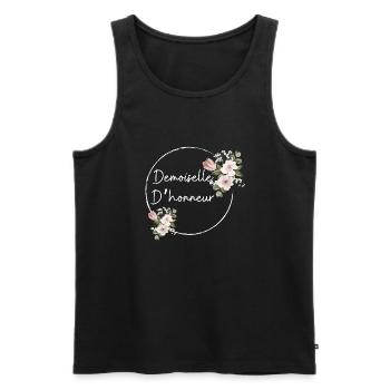 Demoiselle d'honneur - Débardeur bio Premium Homme - noir - Devant - AI Model Male 178 light (178cm)