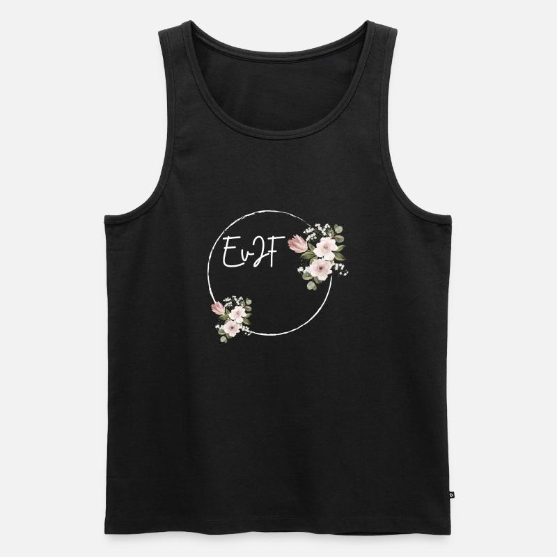 Personalisierter Junggesellenabschied - Männer Premium Bio Tank Top - Schwarz