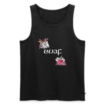 Personalisierter Junggesellenabschied - Männer Premium Bio Tank Top - Schwarz - Vorne - AI Model Male 178 light (178cm)