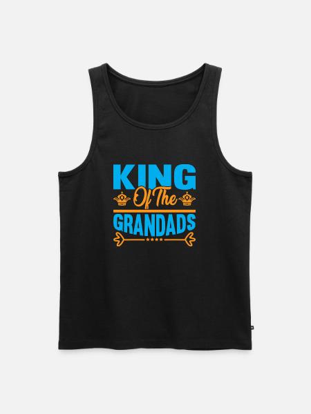 King of the Grandads - Men's Premium Organic Tank Top - black