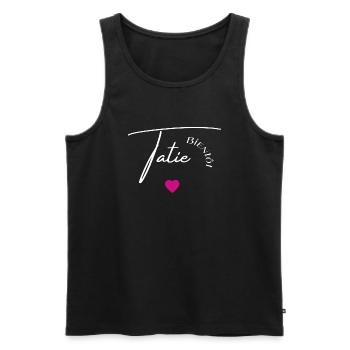 Bientôt tatie - Débardeur bio Premium Homme - noir - Devant - Michal (187cm)