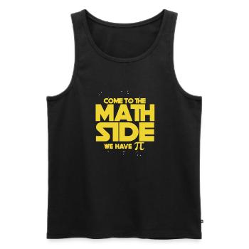 Come to the Math Side We have Pi - Männer Premium Bio Tank Top - Schwarz - Vorne - Michal (187cm)