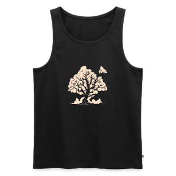 Dein Baum - Männer Premium Bio Tank Top - Schwarz - Vorne - AI Model Male 178 light (178cm)
