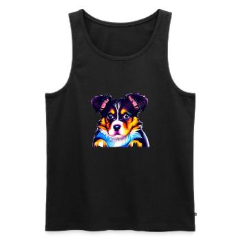 Rottweiler Dog Owner Dog Owner - Men's Premium Organic Tank Top - black - Front - Michal (187cm)