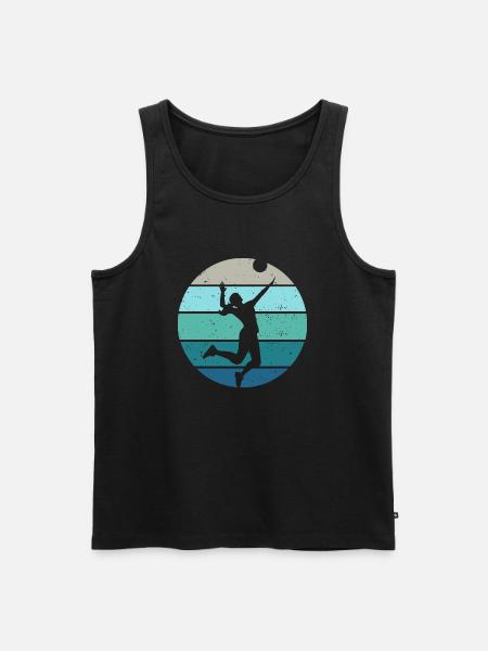 Women's Volleyball - Men's Premium Organic Tank Top - black