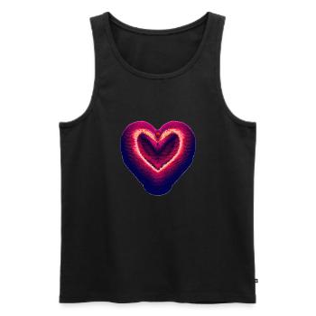 Valentinstag Muttertag Hochzeit Liebe Verlobung - Männer Premium Bio Tank Top - Schwarz - Vorne - Michal (187cm)