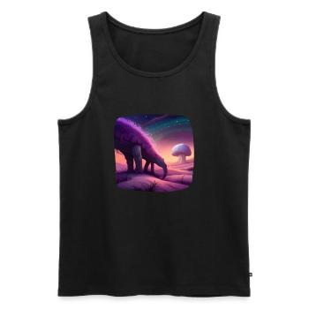 Fantasy creature mystical - Men's Premium Organic Tank Top - black - Front - AI Model Male 178 light (178cm)