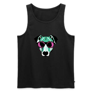 Dog Owner Terrier Dog Owner Dogs Dog - Men's Premium Organic Tank Top - black - Front - Michal (187cm)