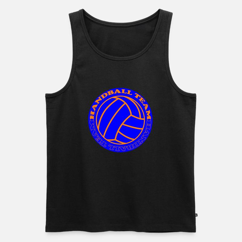 handball team 2 - Männer Premium Bio Tank Top - Schwarz