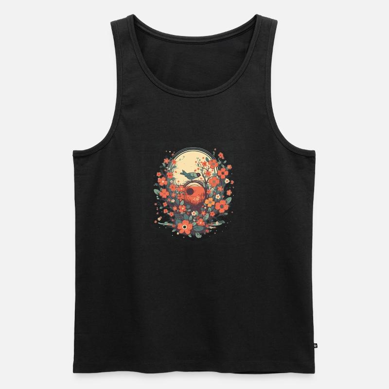 Frühling - Männer Premium Bio Tank Top - Schwarz