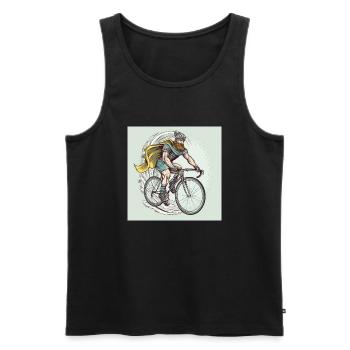 Road Warrior - Viking Warrior Road Cyclist - Débardeur bio Premium Homme - noir - Devant - Michal (187cm)