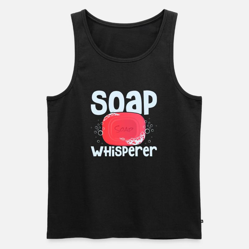 Soap Whisperer Soapmaker Soapmaking - Männer Premium Bio Tank Top - Schwarz