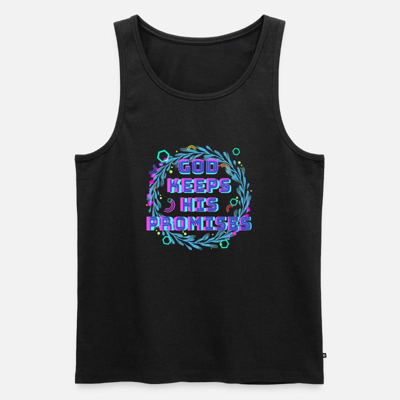 God Keeps His Promises 2 - Männer Premium Bio Tank Top - Schwarz