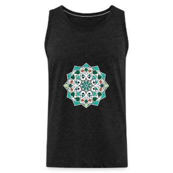 Oriental folklore - Men's Premium Organic Tank Top - charcoal grey - Front - Alexander (188cm)