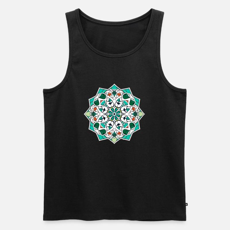 Orientalische Folklore - Männer Premium Bio Tank Top - Schwarz