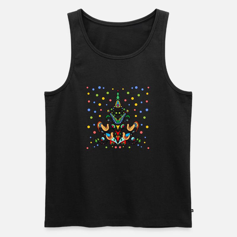 Henne und Hahn - Männer Premium Bio Tank Top - Schwarz
