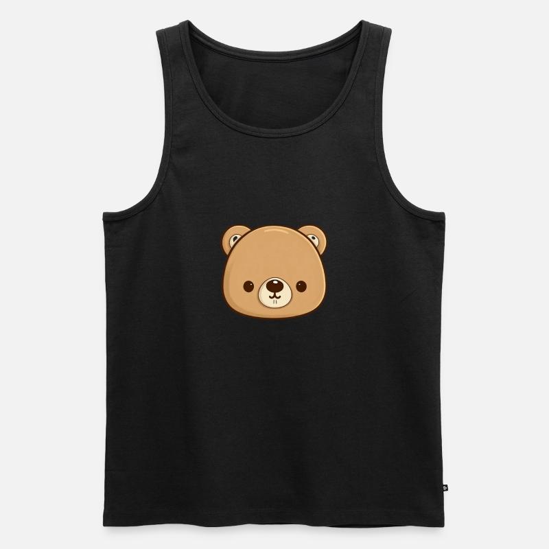 KuschelBärchen-Zauber - Männer Premium Bio Tank Top - Schwarz