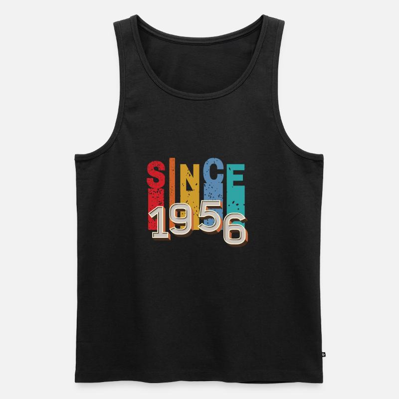 Seit 1956 retro - Männer Premium Bio Tank Top - Schwarz