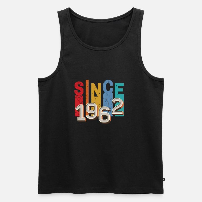 Seit 1962 retro - Männer Premium Bio Tank Top - Schwarz