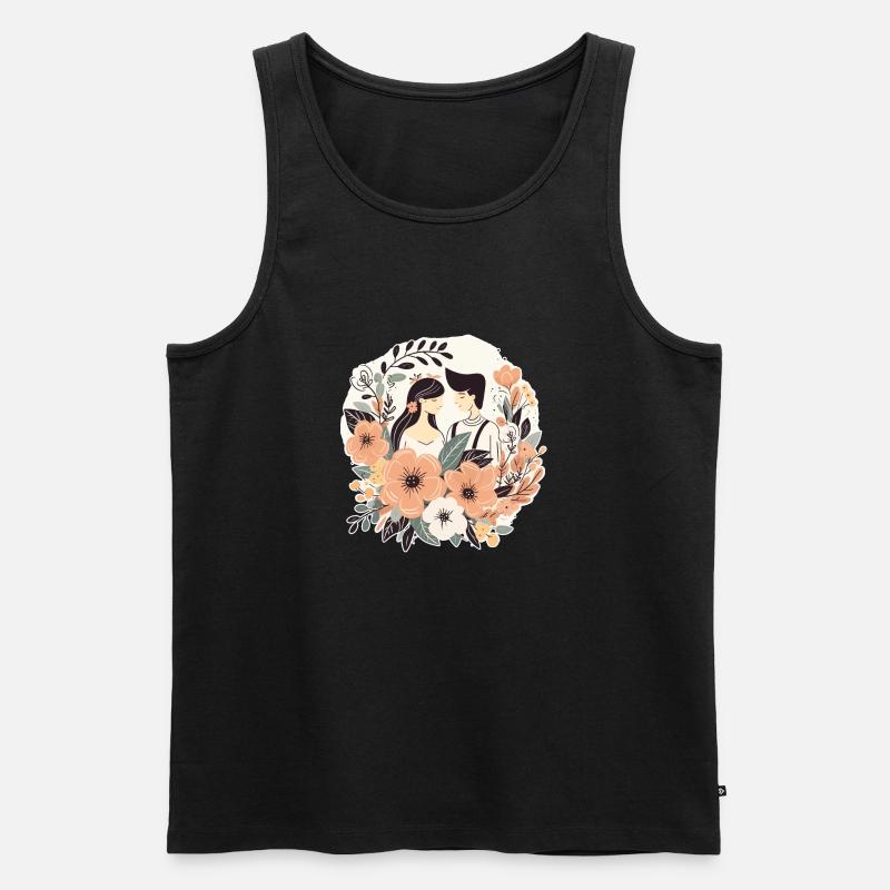 Ehepaar - Männer Premium Bio Tank Top - Schwarz