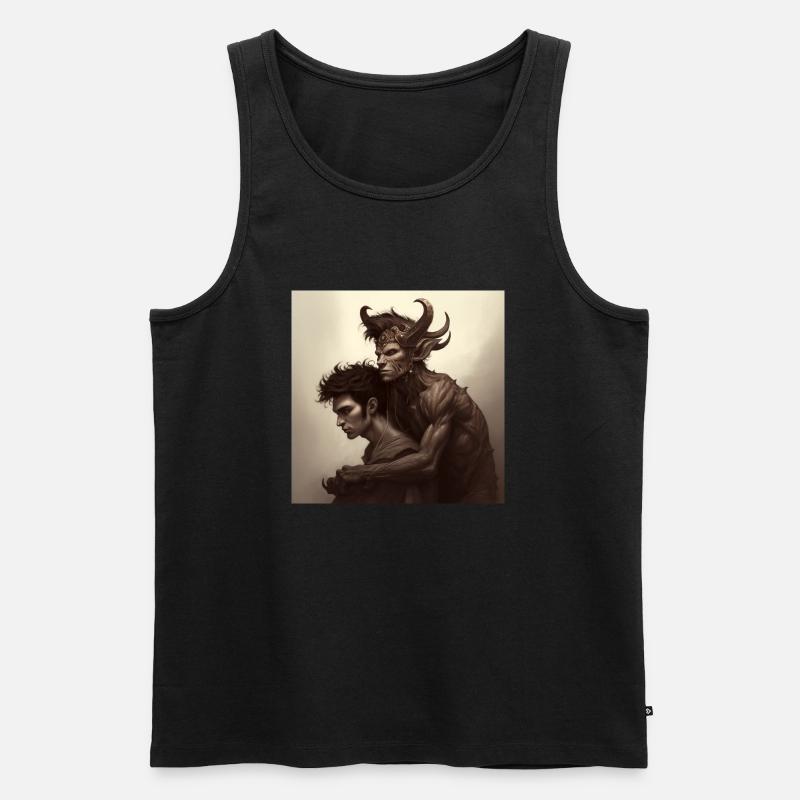 Possessed by the devil - Men's Premium Organic Tank Top - black