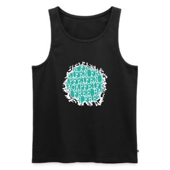 statement bday geburtstag schelle geschenk zitat - Männer Premium Bio Tank Top - Schwarz - Vorne - Michal (187cm)