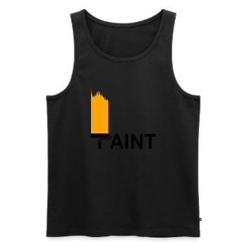 Paint - Männer Premium Bio Tank Top - Schwarz - Vorne - AI Model Male 178 light (178cm)