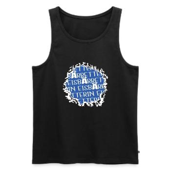 klima animal rights spruch geburtstagsgeschenkidee - Männer Premium Bio Tank Top - Schwarz - Vorne - AI Model Male 178 light (178cm)
