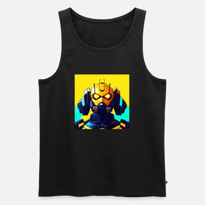 Yellow Bot - Débardeur bio Premium Homme - noir