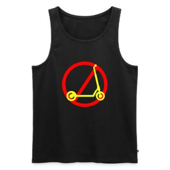 E-Scooter Scooter - Men's Premium Organic Tank Top - black - Front - AI Model Male 178 light (178cm)