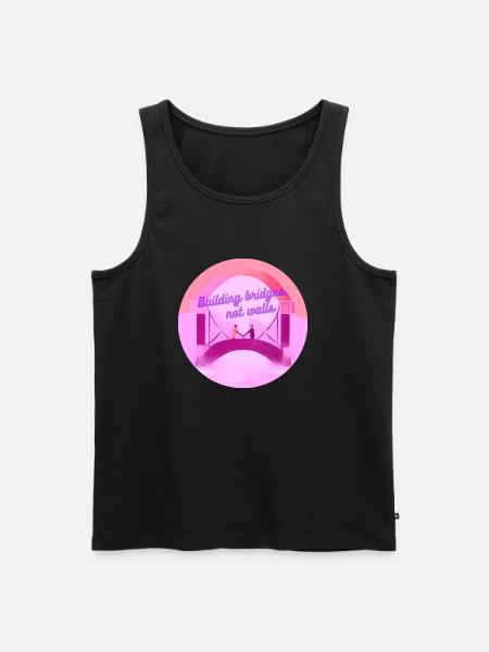Building bridges - Men's Premium Organic Tank Top - black