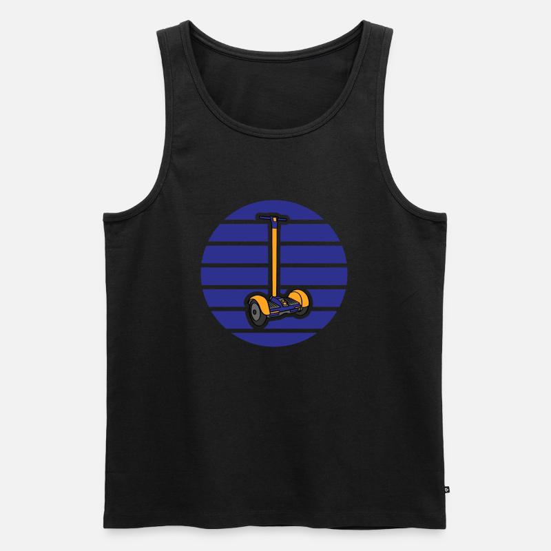 E-Scooter Roller Scooter - Männer Premium Bio Tank Top - Schwarz