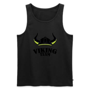 viking team - Männer Premium Bio Tank Top - Schwarz - Vorne - AI Model Male 178 light (178cm)