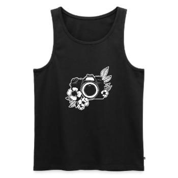 Fotograf Fotografieren Fotografie Kamera - Männer Premium Bio Tank Top - Schwarz - Vorne - AI Model Male 178 light (178cm)